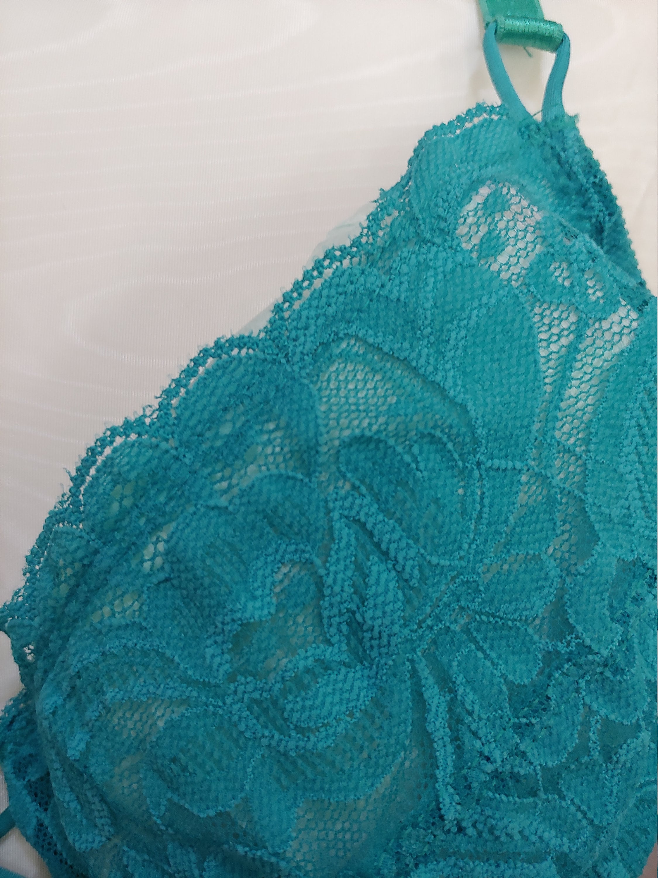 NEW Victoria's Secret Size 34C Aqua Turquoise Lace Bra - clothing &  accessories - by owner - apparel sale - craigslist
