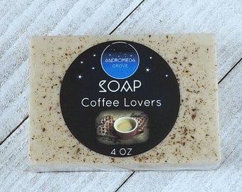 Coffee Lovers Goats milk glycerin soap bar 4 oz