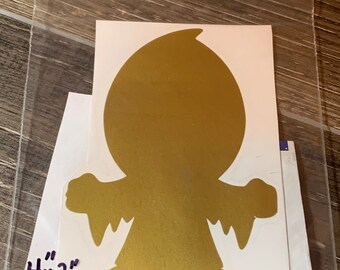 Vinyl Indoor/Outdoor Decal Car Sticker Kit Ghost Face Scream Gold
