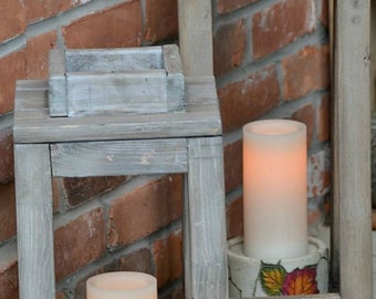 Bar refrigerador de madera rústico al aire libre servicio o