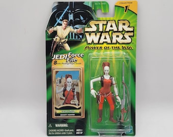 Hasbro 2000 Brand New Vintage Star Wars Power of the Jedi Aurra Sing Action Figure Toy