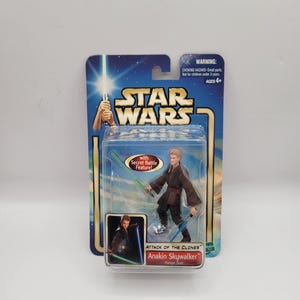 Hasbro 2002 helt ny vintage Star Wars Attack of the Clones Anakin Skywalker Hangar Duel actionfigur leksak