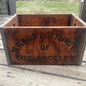 7up Vintage Wood Crate - Etsy