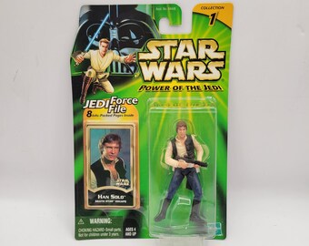 Hasbro 2000 Brand New Vintage Power of the Jedi Han Solo Action Figure Toy