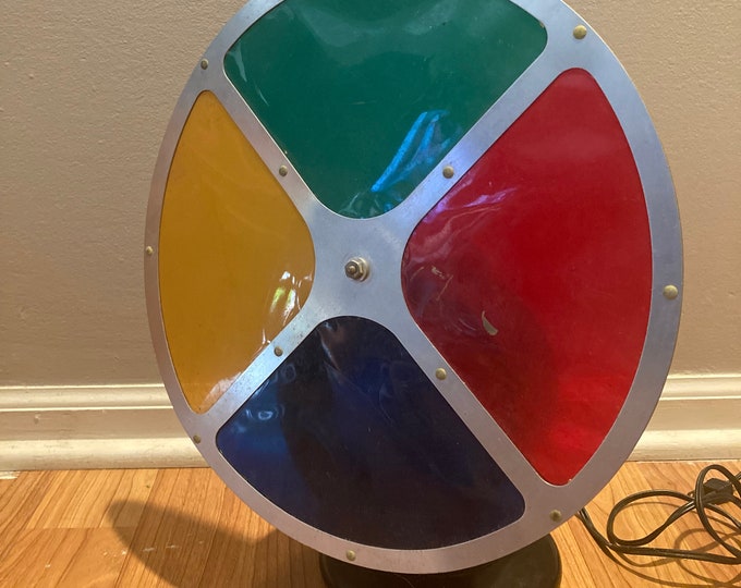 Vintage Christmas Tree Color Wheel Rotating Light Decoration WORKS Etsy