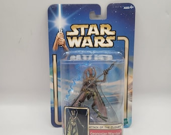 ハズブロ 2002年 新品 ヴィンテージ スターウォーズ クローンの攻撃 ジオノージアン戦士 アクションフィギュア おもちゃ