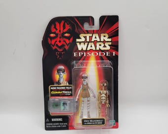 Hasbro 1998 Brand New Vintage Star Wars Episode 1 Ody Mandrell with Otoga 222 Pit Droid Action Figure Toy