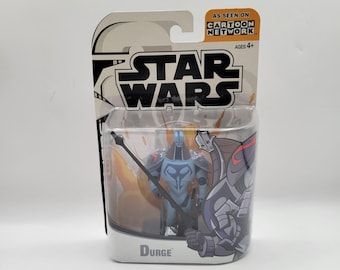 Hasbro 2003 Brand New Vintage Star Wars Clone Wars Durge Action Figure Toy