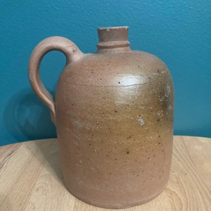 Antique Tennessee Stoneware Salt Glaze Moonshine Whiskey Jug Vintage Primitive Farm Decor Gift