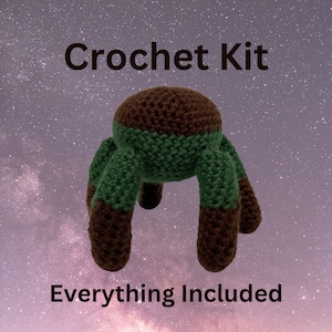 Crochet Kit - Rocky Alien Plushie DIY Craft Kit