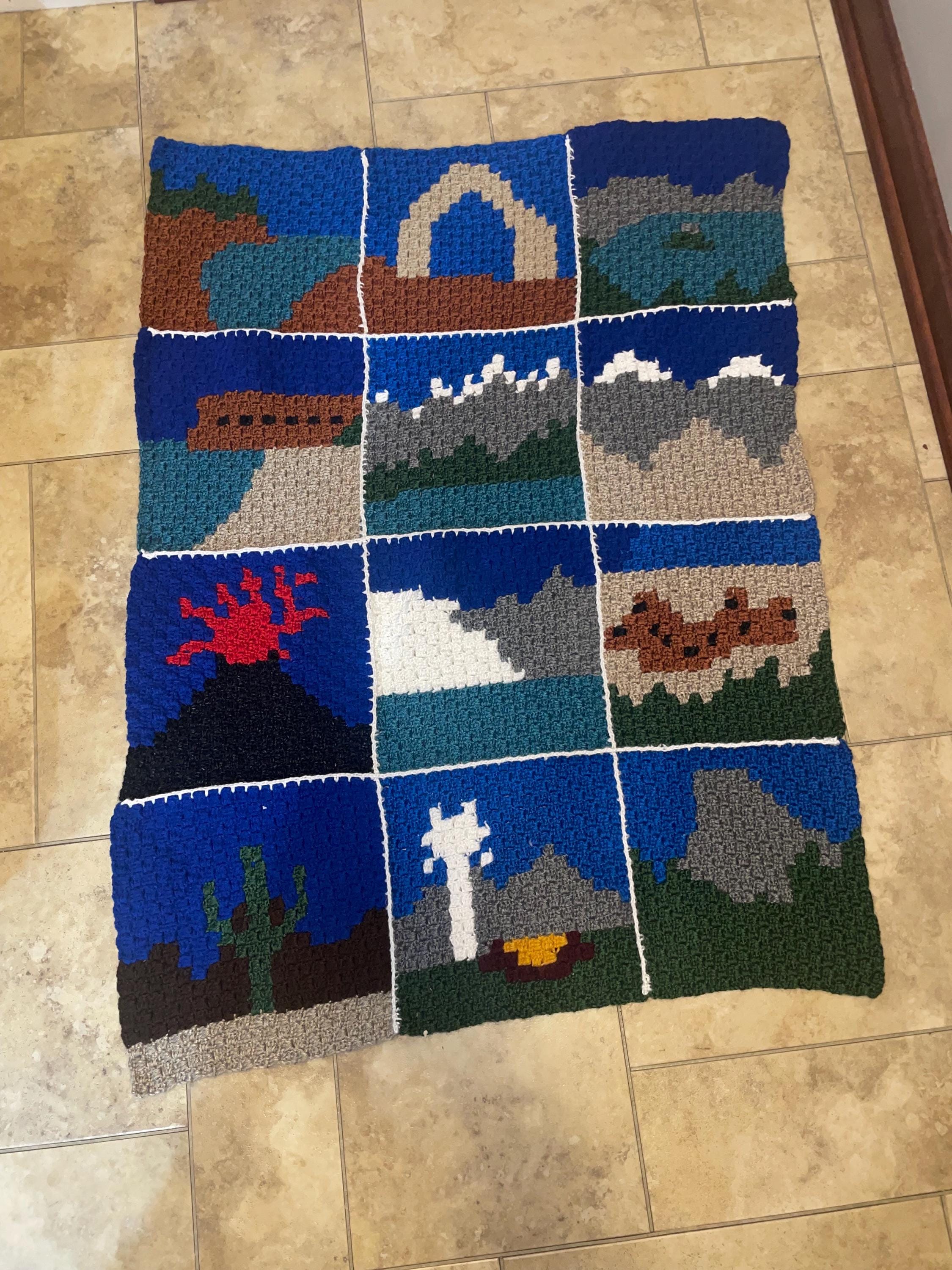 20 National Park Crochet Patterns to Bring America’s Landscapes Home 10 National Park baby blanket C2C crochet pattern
