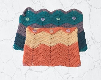 Do It Yourself Craft Kit with Yarn for Chevron Laptop Sleeve, beginner, quick projects