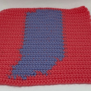 Digital Download Indiana Throw Pillow Pattern, Graphgan, Corner-to-corner or single crochet pattern