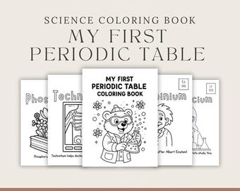 Mein erstes Periodensystem-Malbuch – Chemie zum Ausmalen lernen! - digitaler Download