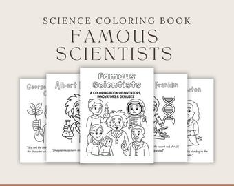 Berühmte Wissenschaftler Ein Malbuch der Erfinder, Innovatoren & Genies - digitaler Download