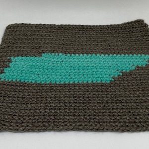 Digital Download Tennessee Throw Pillow Pattern, Graphgan, Corner-to-corner or single crochet pattern