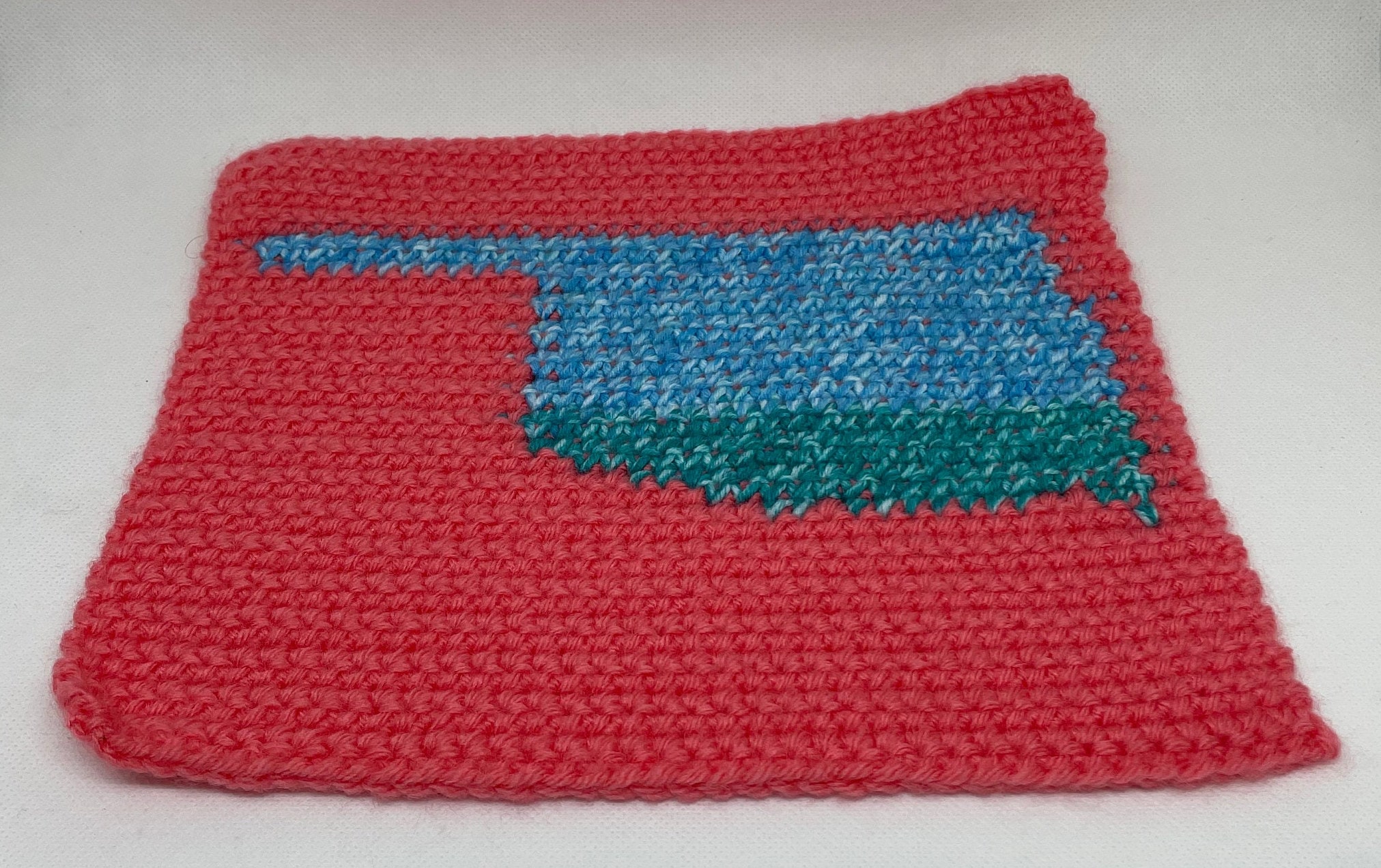 40 Graph C2C Crochet Patterns: Boost Your Skills With These Unique Designs 37 Oklahoma Throw Pillow