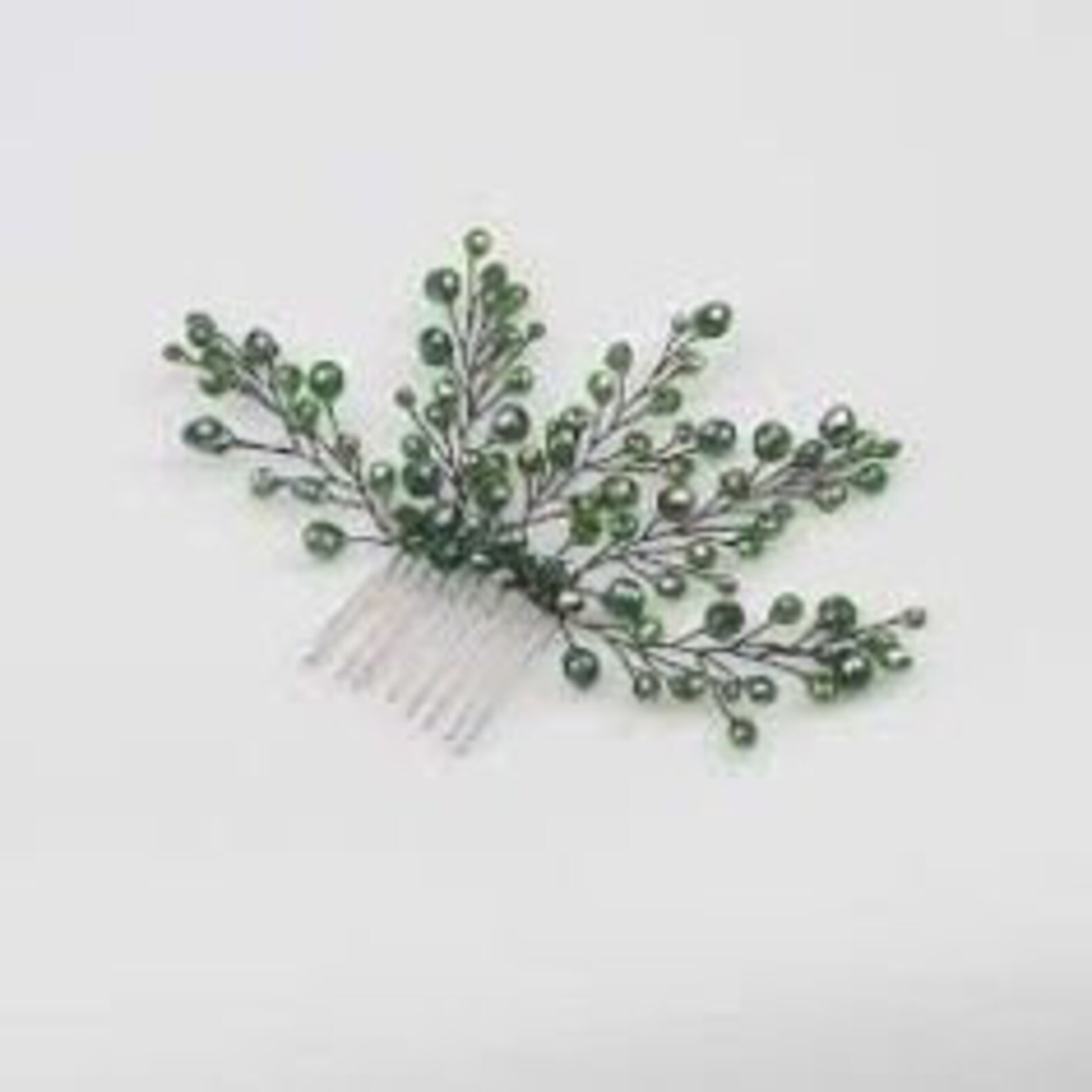 Emerald Green Hair Comb Bridal / Prom Hair Accessory Green Etsy