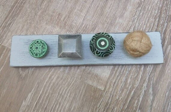 Jewelry Holder With Decorative Knobs Gray With Gray And Etsy