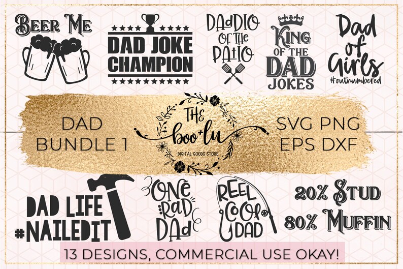 Download Dad Bundle Of 13 Svg Dxf Eps Png Files For Cricut Cameo Cutting Machines Dad Daddy Pop Papa Father Fathers Day Men Beer Fishing Dad Joke Clip Art Art Collectibles Thienhop Com