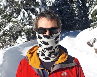 Hedgehogs Merino Wool Neck Gaiter | 100% Merino Head Band | Warm Ski Scarf | Face Cover | Wool Bandana | Neck Warmer