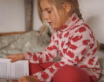 Kids Base Layer from Merino Wool | 100% Wool Top and Leggings for Kids | Customizable and Warm Kids Set