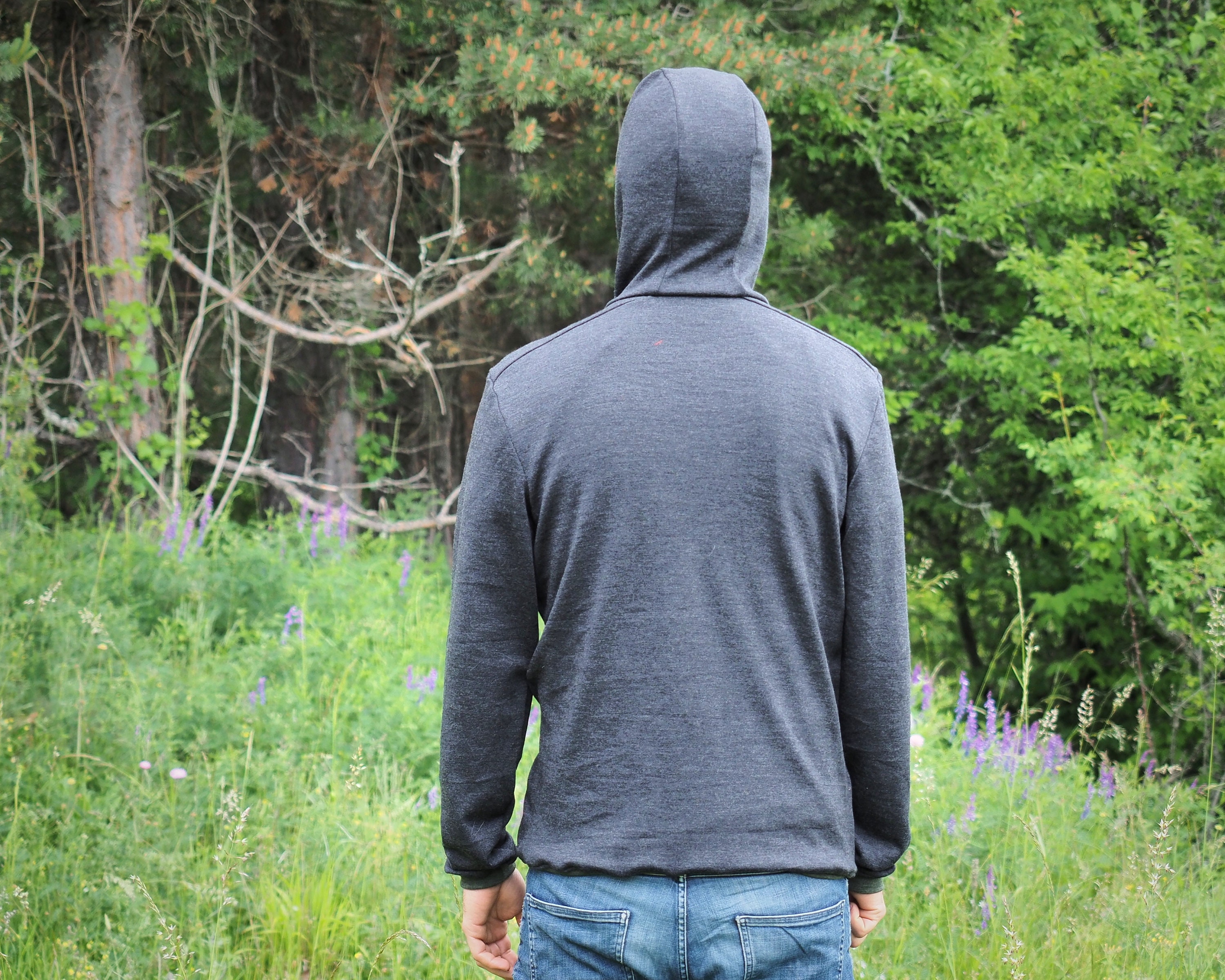 Merino Wool Hoodie With Zip up Pockets Men s Zip up Sweater From 100 Merino Wool Fair made Outdoor Hoodie With Full Zip Etsy
