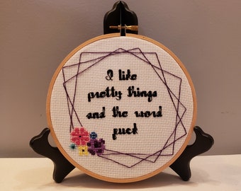 Pretty Things Cross Stitch Pattern - PDF