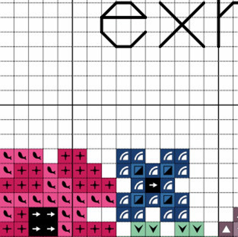 Exautin Pattern Exhausting Cross Stitch Pattern - PDF - Etsy Canada