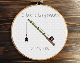 Largemouth Cross Stitch Pattern - PDF