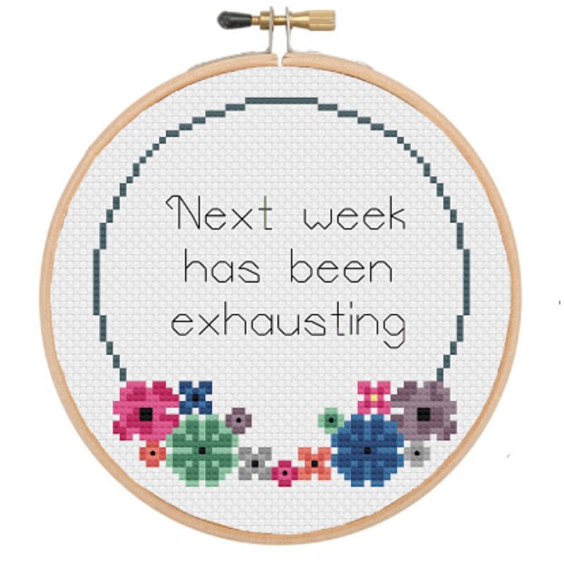 Exautin Pattern Exhausting Cross Stitch Pattern - PDF - Etsy Canada