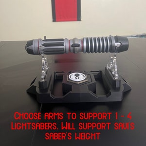 Split Lightsaber Stand - Choose Your Symbol