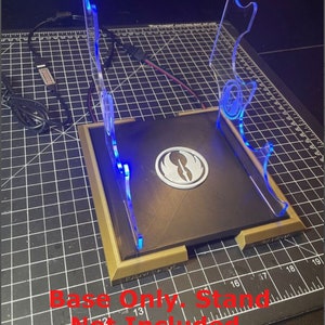 LED Base For Lightsaber Display Stand with Acrylic Arms