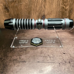 Acrylic Horizontal Lightsaber Display - Choose Symbol