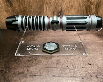 Acrylic Horizontal Lightsaber Display - Choose Symbol