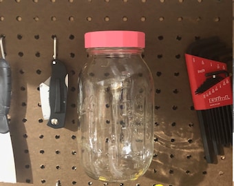 Mason Jar Pegboard Lids - Regular Mouth