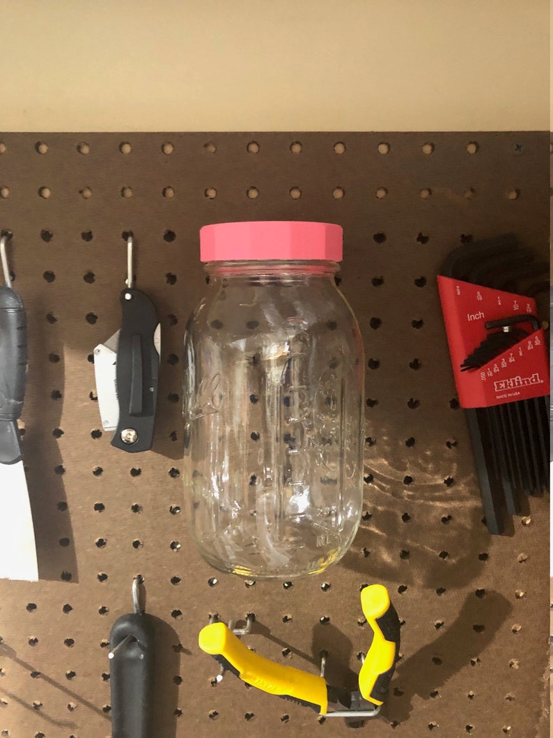 Mason Jar Pegboard Lids Regular Mouth Etsy
