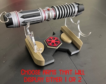 Low Profile Lightsaber Stand - Choose Your Symbol
