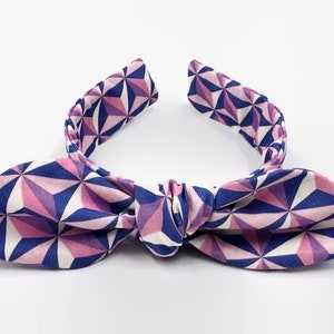 PURPLE Spaceship Earth Bowband Spaceship Earth Knotted Headband Epcot Ball Top Knot Headband