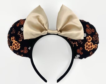 Animal Print Mickey Head Mouse Ears Headband Animal Kingdom Ears