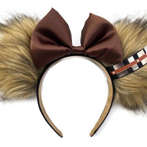 Chewie Ears Wookiee Ears Chewbacca Ears Star Wars Mouse Ears Headband