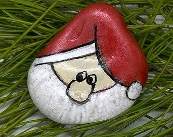 Hand painted rock with magnet