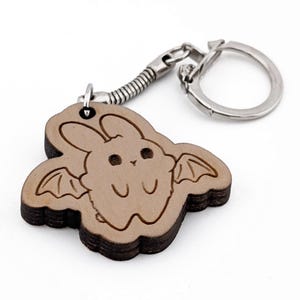 Bat Bunny Keychain