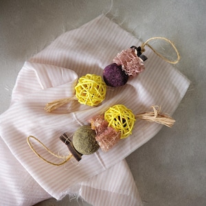 Tiras de lufa con sabor natural, orgánicas, masticables y saludables para conejos, juguete enriquecedor para mascotas, ideal para conejos y animales pequeños.