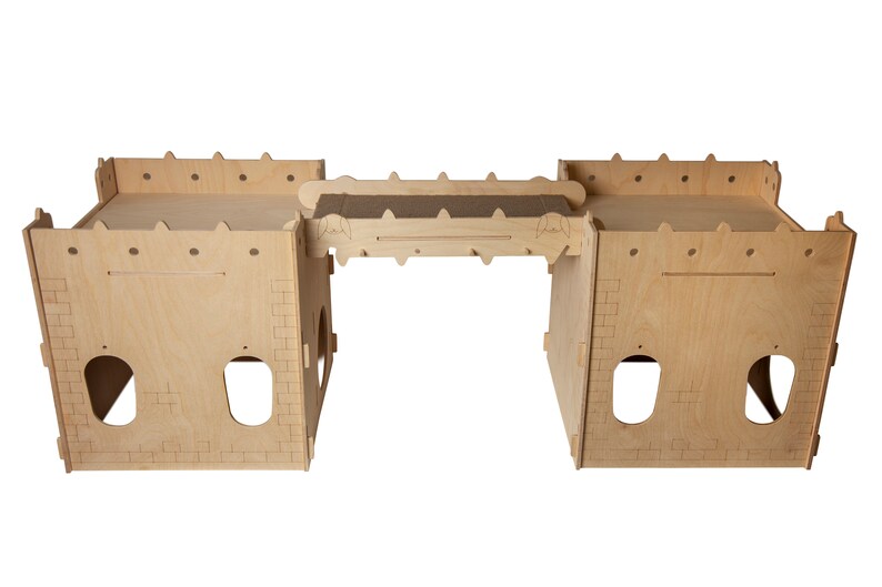 Bunadventure Modular Bunny Playset Wood Hideout Towers Rabbit Etsy