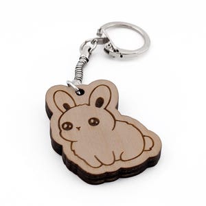 Setting Bunny Keychain