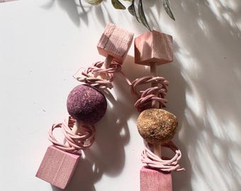 Rabbit Chew Toy, Natural  Bunny Toy, Chinchilla Toy, Small Animal Foraging Toy, Guinea Pig