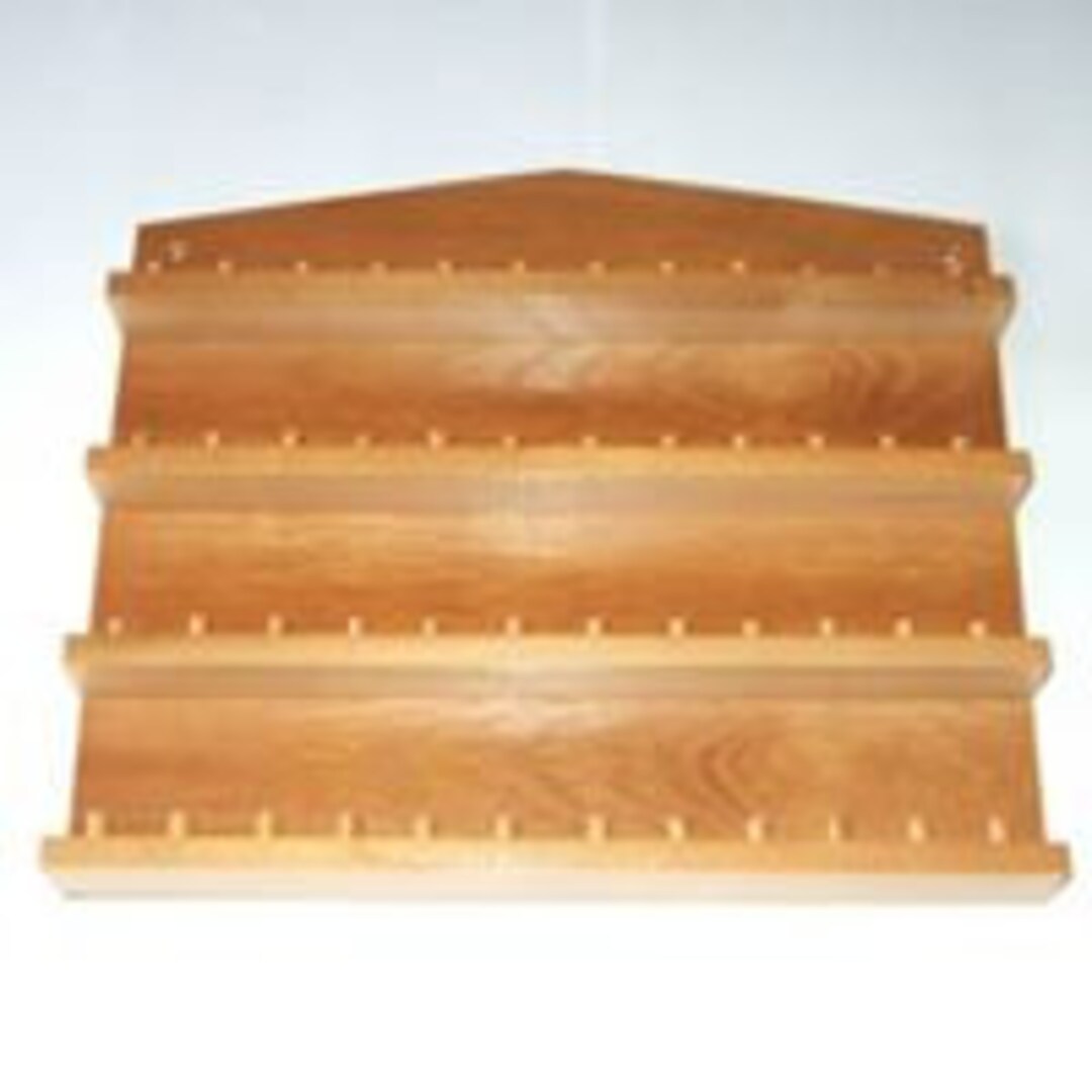 48pc Wooden Thimble Display Rack Pine Finish Etsy UK