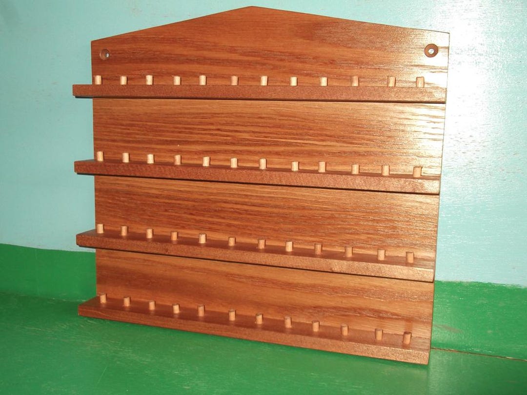Thumble Rack 48pc Wooden Thimble Display Rack ( Mahogany Finish ) - Etsy