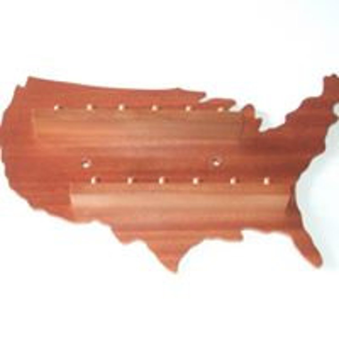 12pc U.S.A. Wooden Thimble Display Rack Mahogany Finish - Etsy